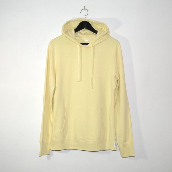 Reigning Champ Lightweight Terry Fleece Pullover Hoodie Yellow Medium - Picture 1 of 10